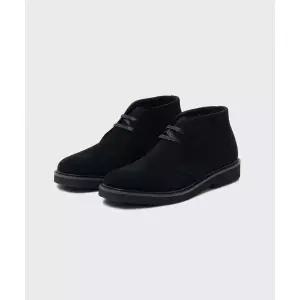 MUSINSA STANDARD 스웨이드 데저트 부츠 [블랙]