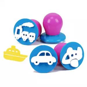 도장놀이 에그 스탬프 4종세트 (이동수단) 미술