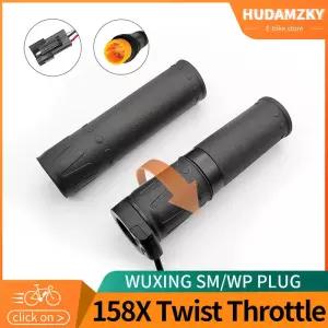 Ebike 트위스트 스로틀 WUXING 158X 오른쪽 핸들 전기 자전거 스쿠터 24V 36V 48V 60V 72V 전자 변환 부품