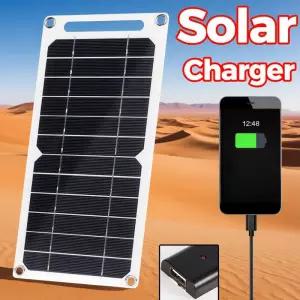 35W 5W 5V USB 태양광 패널 방수 휴대용 야외 하이킹 캠핑 배터리 휴대폰 파워뱅크 충전