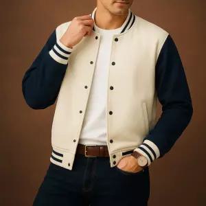리부 과잠바 야상점퍼 과잠 야구 가을자켓 간절기아우터 가을옷 여성 남성 IVORY 간우터 가을 유니폼 아우
