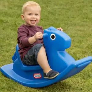 고프로컬렉션 흔들목마 블루 어린이말타는장난감