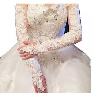 파티 드레스 새틴 셀프 여성 레이스 장갑 실크 스튜디오 소품 빈티지 손목 촬영