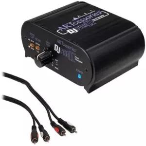 ART DJ Pre II 턴테이블 포노 프리앰프 RIAA EQ 및 RCA 남성 대 2 오디오 케이블 3