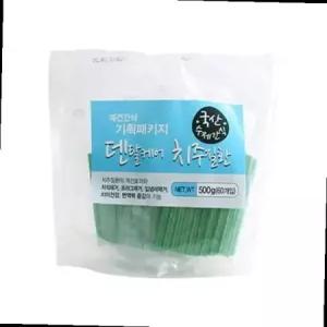 강아지 국산수제 덴탈케어 500g 60ps 민트 1P 개껌