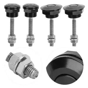 범용 후드 핀 보넷 잠금 퀵릴리즈 푸시 단추 범퍼 클립 자동차 액세서리 2 개