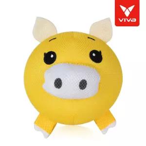 고무탱탱볼 옐로우돼지 동물공 탄성볼 메쉬포장 놀이용품 손주선물 아기소프트공