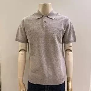 [셀러허브 1]트레몰로 HC09 26SS 여름 그레이 니트 26SS 여름 남성 그레이 카라 니트 반팔 티셔츠  (47933