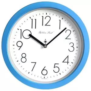 무소음 벽시계 원형 28센티 인테리어 블루톤 한국산