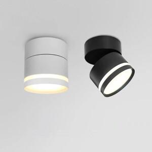 표면 장착형 LED 천장 조명 튜브 7W 9W 12W 15W 회전식 각도 조절 스포트라이트 실내 AC220V 110V