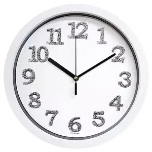 [콩심팥심]저소음 인테리어 장식 벽걸이 시계 28cm 화이트톤