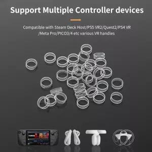 스팀 데크 및 Oled 로커 보호 링 작은 마모 방지 그라인딩 그루브 파우더 아티팩트 VR2/Pico4 액세서리