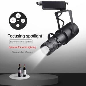 3/5/7/10/12/15/30W 표면 장착 천장 스포트라이트 led 바 박물관 레스토랑 분위기 조명 줌 샵 조리개 라이
