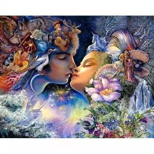 TBZ 아담과 이브 (캔버스) 보석십자수 40x50 (원형큐빅)