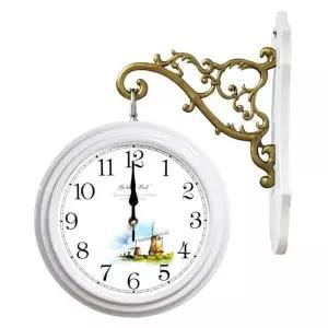 양면 인테리어 벽시계 모던 화이트 풍차 디자인 제조국