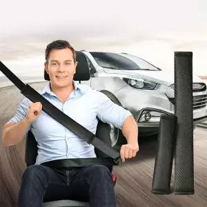 카본 소재 차량용 어린이 안전벨트 쿠션 커버 S 사이즈 실내용