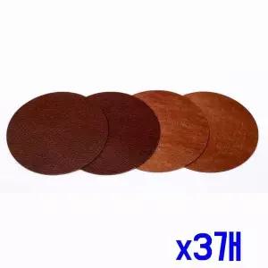 TBZ 인조가죽 양면 컵받침 4p세트(브라운) x3개