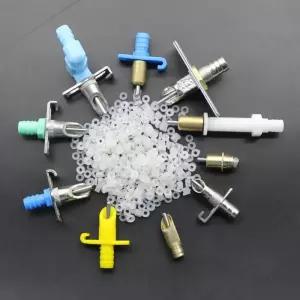 200/2000 조각 토끼 고무 매트 액세서리 투명 누출 방지 닭고기와 새 동물 마시는 분수 링