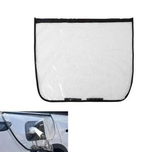 Qurbuns EV 충전기 포트 커버 전천후 보호 마그네틱 전기 자동차 플러그 실외 방수 방진 강철 차체 자동차에 (투명)