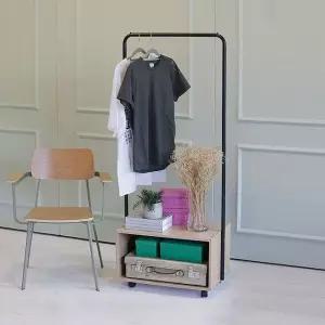 이동식수납 옷선반 오슬로 행거 스텐드 선반형 코트랙