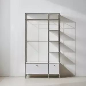 오픈 보조옷장 모던디자인 스틸프레임 모듈행거 1000 자취옷수납 가정용 옷걸이헹거