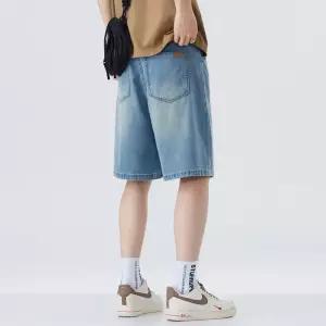 남성 팬츠 청 캐주얼 여름 반바지 깔끔한 청반바지 스트레이트 레이첼 5부 인기2