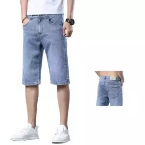 팬츠 남사친 청 캐주얼 여름 워싱 일자 반바지 청반바지 깔끔한 얇은 트렌드 스판 하의 5부 인기2