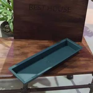 플라스틱 직사각 수반 쌍장 50x15cm 물통 정원용