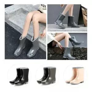 인기상품 광택 베이직 유니크 스타일리쉬 여성 롱 레인부츠 [WF8E8EB_260403]