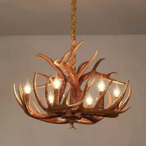 사슴 뿔 샹들리에 팬던트 북유럽 인테리어 조명 카페