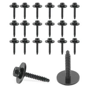 바이호 20 PCS 자동차 볼트, 부품 범퍼 커버 스플래시 쉴드 펜더 라이너 액세서리 패스너 휠하우스 볼트 나사, 11570498 교체하기