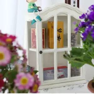 미니 찬장 빈티지 그릇장 원목 홈카페 키친장 장식장 커피 선반 수납장