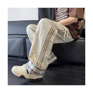 남성 데일리 바지 면린넨 체크 롤업 스트라이프 속건 여름 슬림핏 캐주얼 긴 일자 와이드 다올2