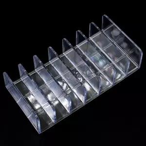 화장품정리함 투명 아크릴 칸막이 팔레트 섀도우 수납함 7칸 메이크업 정리대