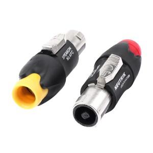 1PCS 전문 오디오 플러그 무대 약간 스피커 와이어 액세서리 솔더 프리 NL4FC 메탈 4 핀 옴 커넥터
