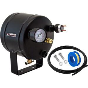 빅센 혼 0.5갤런(2리터) 5포트 트레인/에어 탱크 시스템 /키트 115 PSI(게이지, 압력 스위치, 배수 밸브, 압축 피팅, 호스, 나사 실란트 소형/콤팩트 VXT0500 포함)