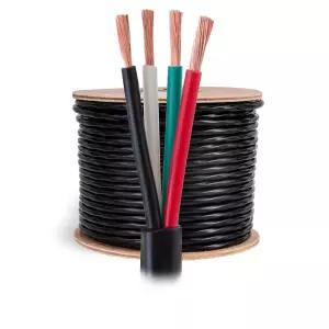 케이블 다이렉트 온라인 스피커 와이어 14 게이지 실외 및 실내용 250피트 14개/4개 CCA 구리 클래드