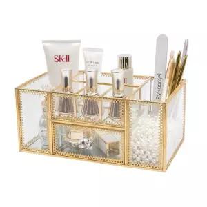 쿠션 정리함 파우더 보관대 수납 진열함 정리 화장대 소형 박스