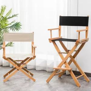 접이식 바 등받이 간이 높은체어 휴대용 스탠드 키높이 가정용 쿠션 영화감독 배우의자