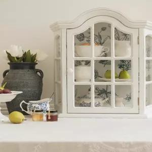 원목 찬장 주방 엔틱 수납장 카페 선반 그릇장 커피 수납함 컵장 접시