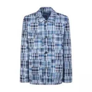 매장정품 HAZZYS 헤지스 [26SS] [클래식] 블루 헤지로우 체크 워크자켓 (HZJU6B402B2B) 1253671