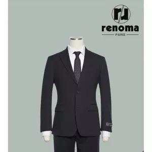 매장정품 renoma FW 가을겨울 멋스러운 블랙 스트라이프 프리미엄 스트레치정장 RPCMSJ012A 1390623
