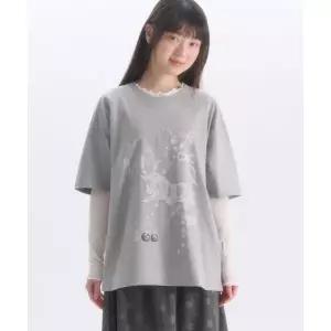 AMBLER A Horse Neighs 그래픽 반팔 티셔츠 AS1303 (멜란지)