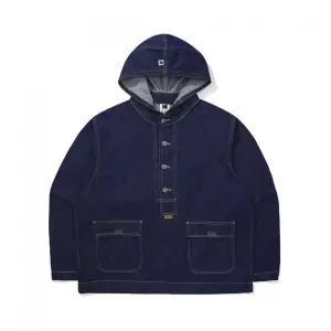 KODAK 코닥 코다커리 데님 후드 아노락 NAVY