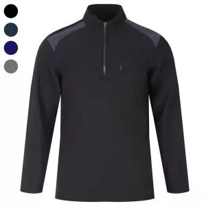 [리빌모아]남자 겨울 포근한 기모 스판 반 집업 티셔츠 BR-L-TS-Q006