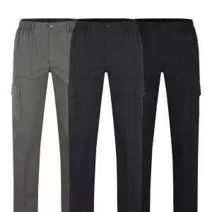 유니미스 남성 무지 신축성 카고바지 건빵 간절기 작업복 바지