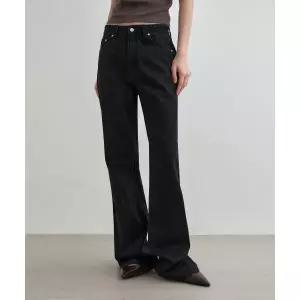 매장정품 몽돌 MONGDOL 내추럴 세미 부츠컷 데님 진 블랙 MDPT059BLACK 244528