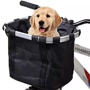 [콩심팥심]대용량 자전거 바구니 탈부착 자전거 앞 바구니 강아지 수납 쇼핑