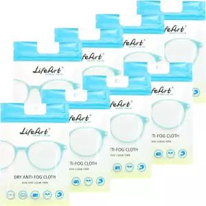 안경 청소용 천 스크린 모든 전자 기기용 렌즈 닦기(안티 김서림 방지 물티슈 8팩)