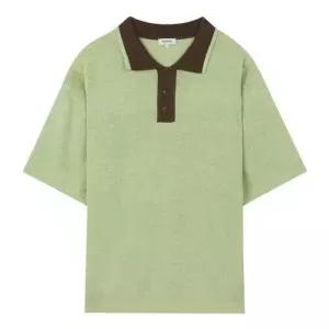 파렌하이트지이크 오버핏 배색 카라 니트_FIUCD8913